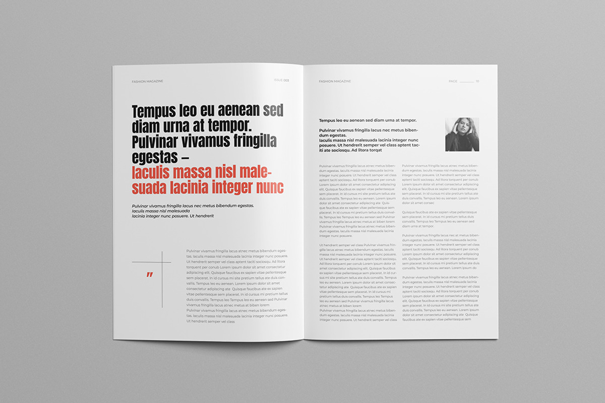 Fashion Magazine Template, a Brochure Template by HiveArts (Photo 5 of 13)