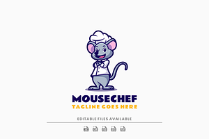 Mouse Chef Mascot Cartoon Logo, a Branding & Logo Template by Artnivora.Std