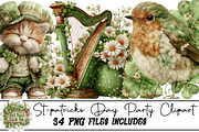 St-patricks Day Party Clipart, an Illustration by DreamArtGraphic (Thumbnail 1 of 4)