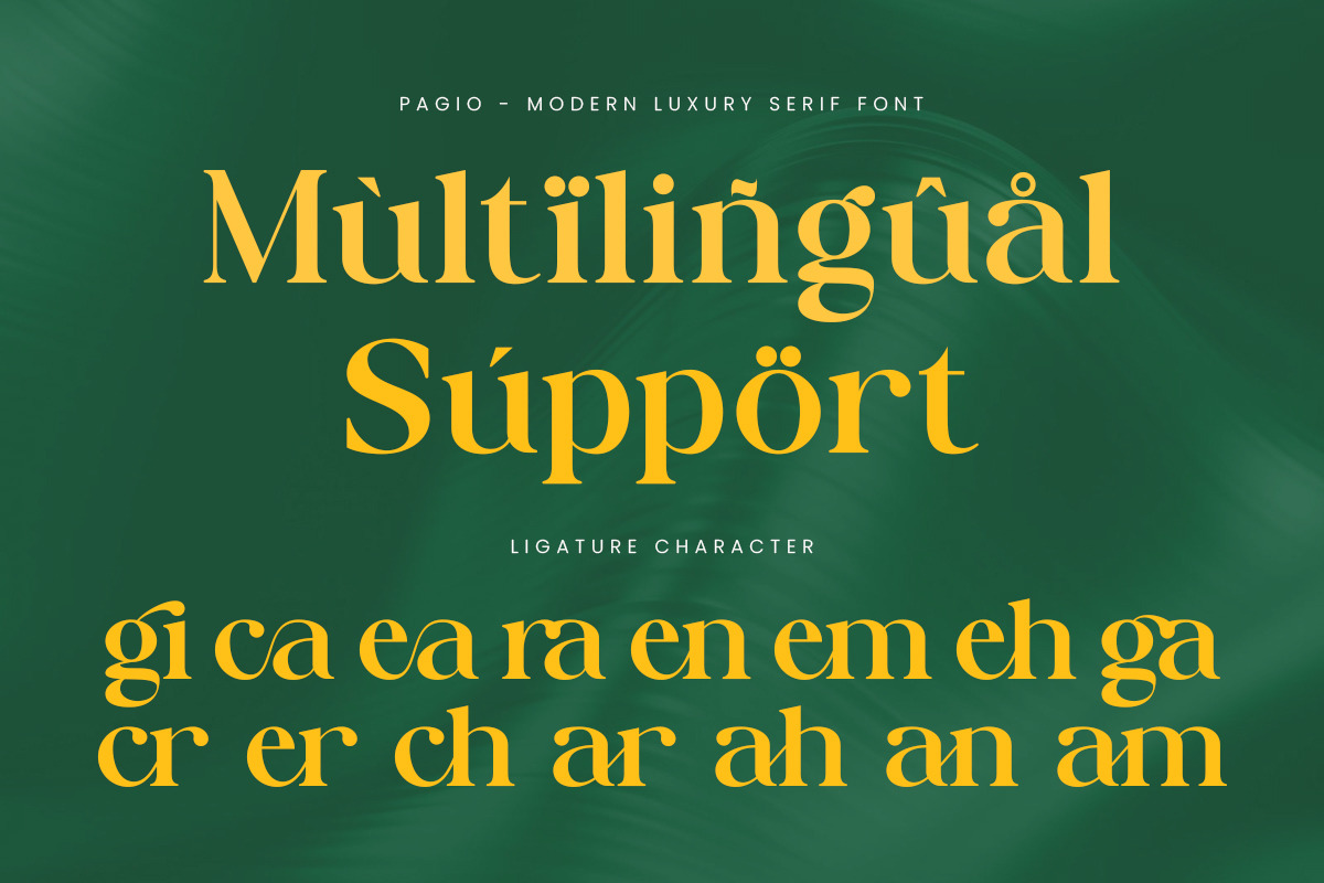 Pagio - Modern Luxury Serif Font, a Serif Font by Muflieart (Photo 5 of 8)