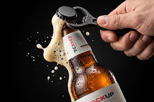 Beer Collection Mockups, an Advertising Mockup by Luuqas Design