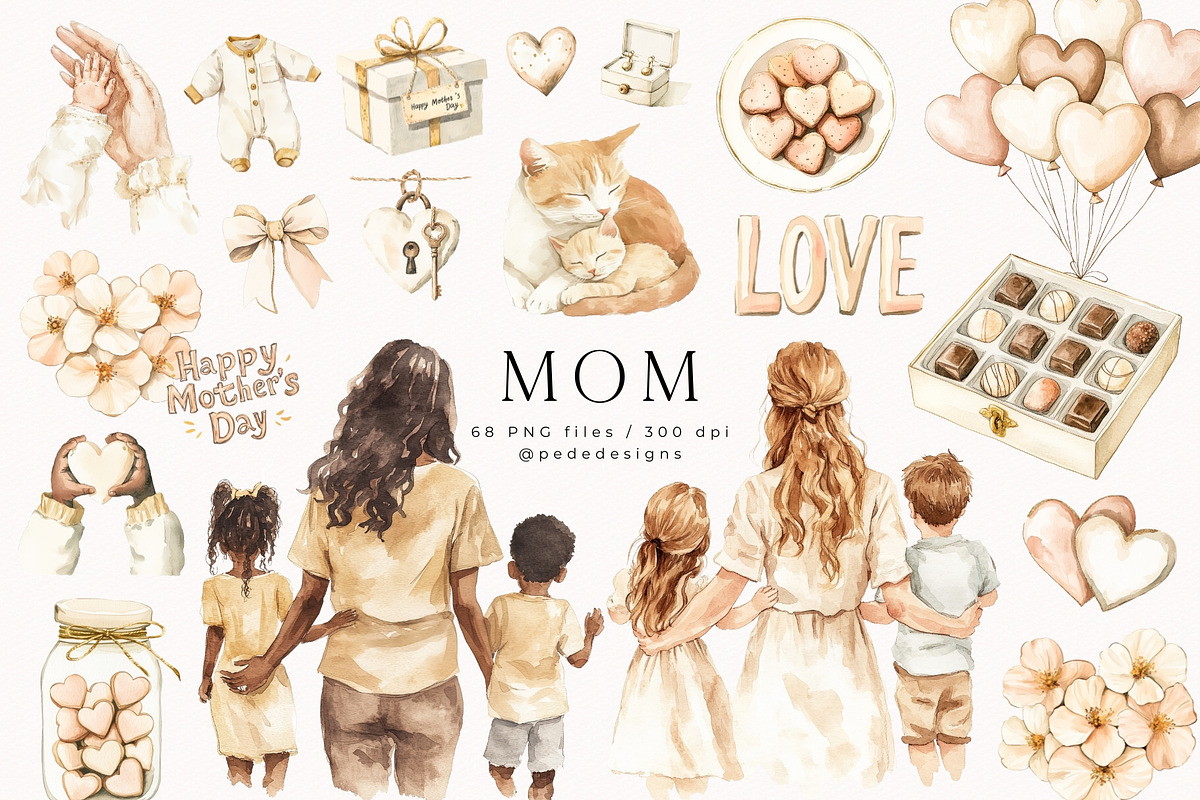 Mom & Dad Collection, a Person Illustration by PeDe Designs (Photo 2 of 33)
