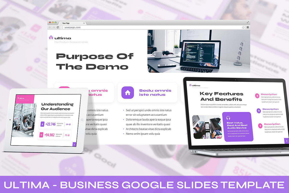 Ultima - Business Google Slides, a Presentation Template by SlideFactory (Photo 1 of 4)