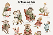 The Christmas town, an Animal Illustration by Mimomy (Thumbnail 4 of 14)