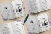 8 Page Purple Rose Funeral Program, a Brochure Template by SmmrDesign (Thumbnail 6 of 6)