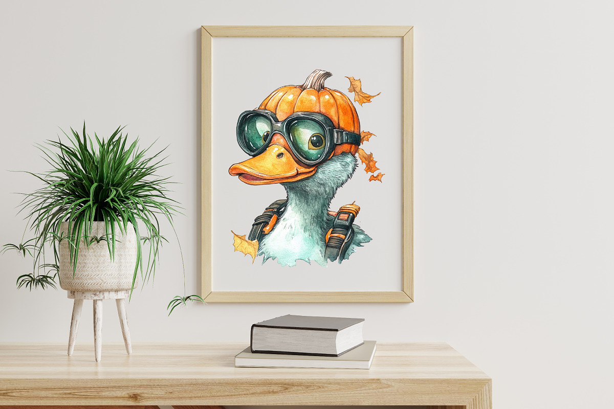 Funny Halloween Silly Goose Clipart, an Illustration by Libby Wishes (Photo 2 of 7)