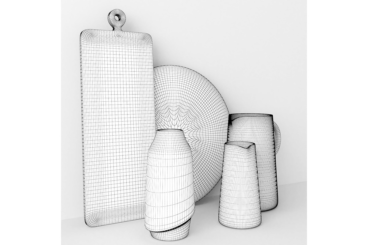 Kitchen Olivia Accessories, a Furniture 3D Model by 3DCargo (Photo 7 of 9)