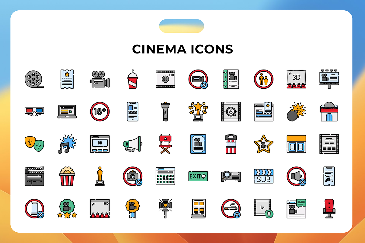 Cinema Icons, a Duotone Icon by Wencory (Photo 1 of 3)