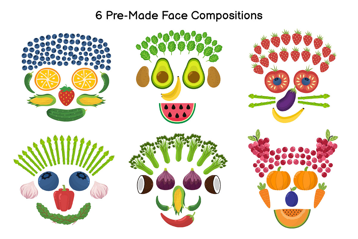 Fruits and Vegetables Clipart Bundle, an Object Graphic by Gulnara Sabirova (Photo 18 of 35)