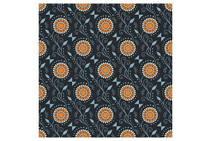 Stylized Floral Pattern, a Pattern Graphic by Creative Backgrounds