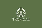 Elegant Linear Tropical Leaf Logo, a Branding & Logo Template by Signatoro (Thumbnail 3 of 3)