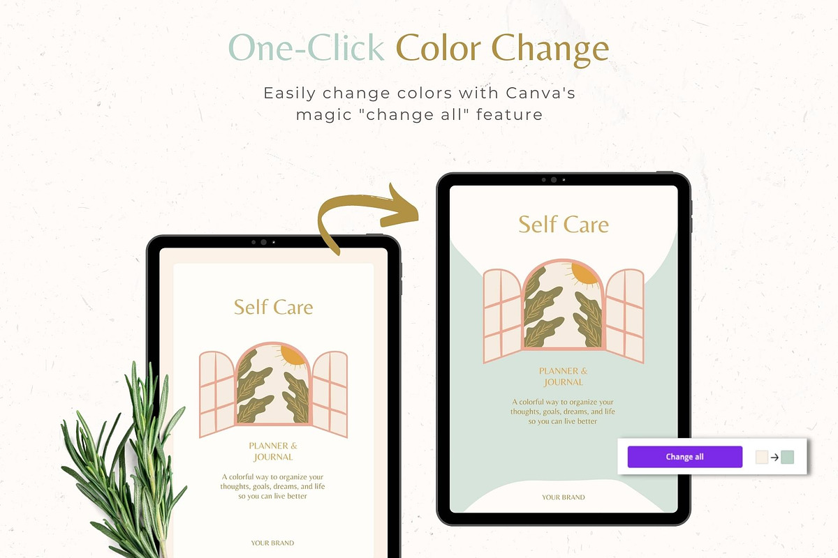 Self Care and Wellness Life Planner, a Magazine Template by Creative Day (Photo 5 of 7)