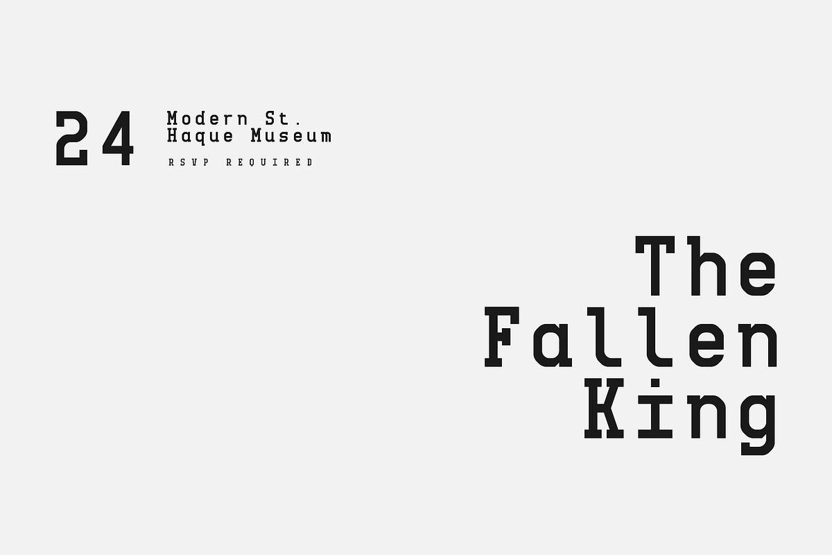 MBF Morvius Mono - modern serif font, a Serif Font by MoonBandit (Photo 4 of 7)
