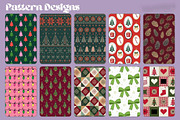 Christmas Digital Paper Set 24 JPG, a Graphic by iloveTemplate (Thumbnail 2 of 3)