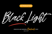 Black Light | Script Font, a Script Font by Scratchones (Thumbnail 1 of 8)