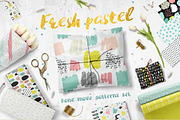 Fresh Pastel Patterns, a Pattern Graphic by Bosotochka♥Art (Thumbnail 1 of 10)