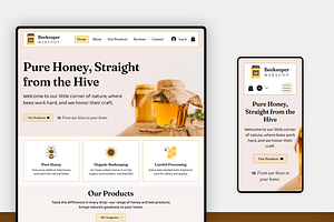 Beekeeper & Honey Webshop Template, a Wix Template by Kitteeh