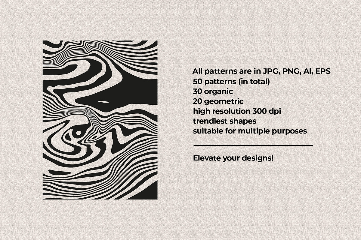 Trippy Waves Patterns, a Pattern Graphic by Marie T (Photo 24 of 25)