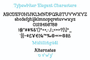 Typewriter Font, a Serif Font by Miss Tiina (Thumbnail 4 of 6)
