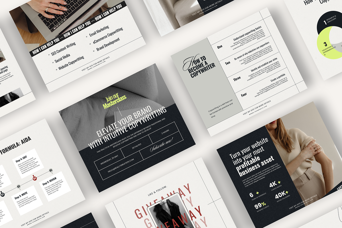 Canva Copywritting Kit Sophia, a Social Media Template by Lovely Confetti (Photo 7 of 9)