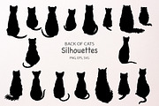 Cat back view SVG EPS, an Animal Illustration by Corner Croft (Thumbnail 3 of 4)