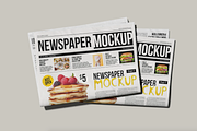 Folded Advertising Newspaper Mockup, a Books & Magazine Mockup by graphicsauce (Thumbnail 1 of 3)