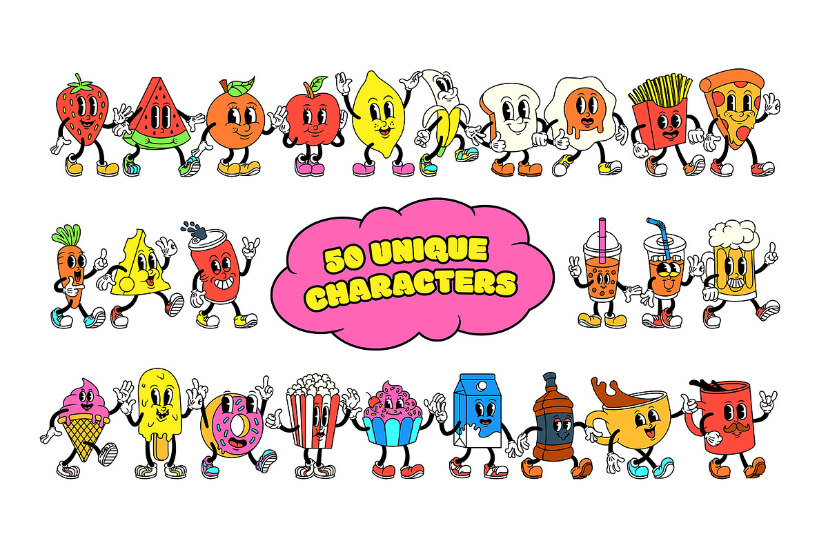 Cartoon Characters, The Bundle, an Illustration by The Isian (Photo 3 of 126)