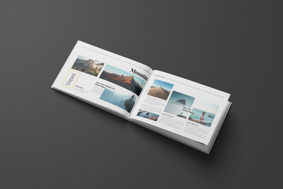 Travel & Vacation Magazine Landscape preview 8