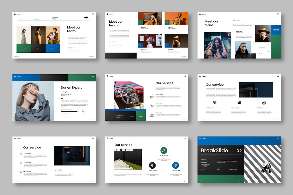 Darien – Business PowerPoint, a Presentation Template by Dens Creative Studio (Photo 3 of 6)