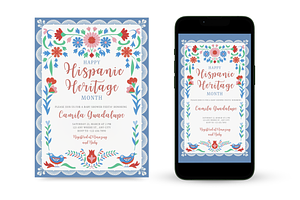 Hispanic Heritage Month Invitation, an Invitation Template by Earth5168