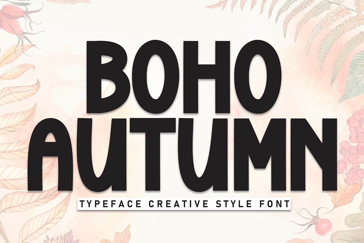 Boho Autumn | Script Font, a Script Font by Scratchones (Photo 1 of 8)