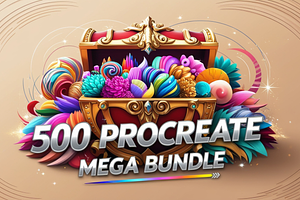 500 Procreate Brushes Mega Bundle