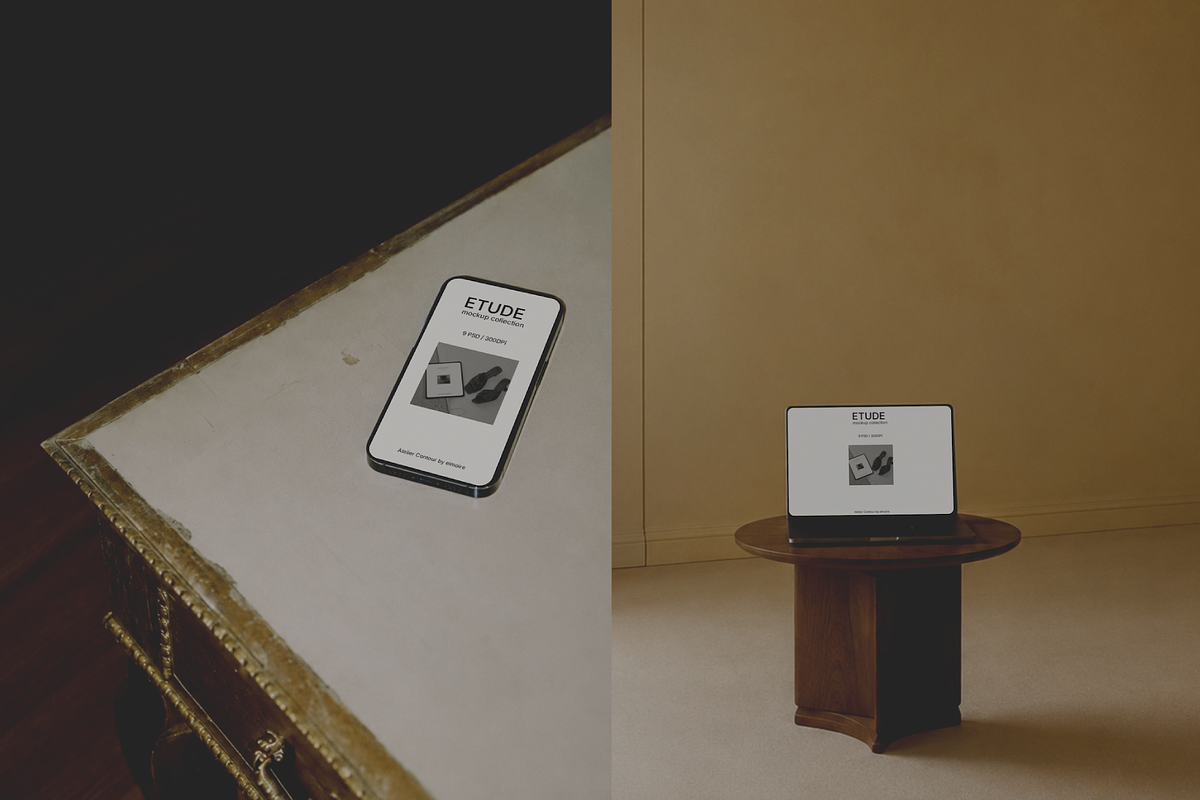 Editorial Branding Mockup Collection, a Mac Mockup by Atelier Contour (Photo 4 of 8)