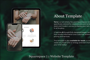 Squarespace Nail Tech Template