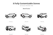 SUV Car Mockup, an Advertising Mockup by WebAndCat (Thumbnail 2 of 14)