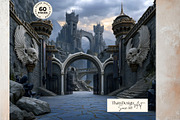 Crystal Beast Realms Backdrops, a Decorative Illustration by ThatsDesignArt (Thumbnail 14 of 15)