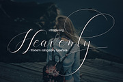 Heavenly - fancy fonts, a Script Font by MrLetters (Thumbnail 2 of 13)