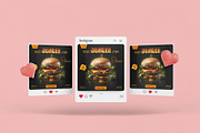 Burger Flyer Design Template, a Flyer Template by YUDesignStore (Thumbnail 3 of 6)