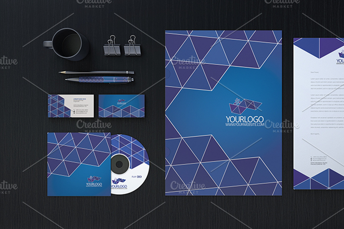 Corporate Identity & Stationery, a Stationery Template by Cristal Pioneer (Photo 3 of 9)