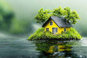 Yellow House on Floating Island, an Architecture Photo by Ales Munt