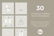 Christmas Instagram Template - Canva, a Social Media Template by Godbout Studio (Thumbnail 1 of 6)