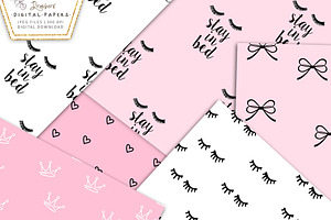 Pink Girly Digital Papers, Cute 119