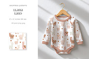 Llama Land Kids Pattern Collection, a Pattern Graphic by PROTEA Watercolor Studio (Thumbnail 4 of 9)