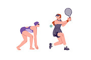 Sport athletes set, seamless pattern, a Sport Illustration by PaperTrident (Thumbnail 9 of 12)