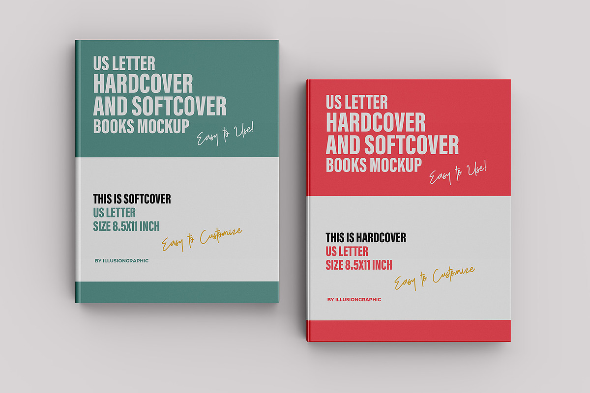 Hardcover and Softcover Books Mockup, a Books & Magazine Mockup by Illusiongraphic (Photo 7 of 22)
