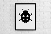 Ladybug Silhouette SVG #2, an Animal Illustration by newminddesign (Thumbnail 2 of 3)