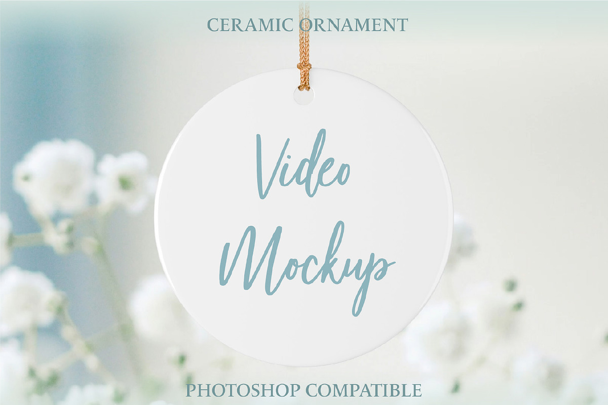 Ceramic Ornament Video Mockup, a Cups & Container Mockup by MockupsBox (Photo 1 of 5)