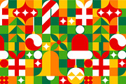 Merry Christmas seamless pattern., a Pattern Graphic by Evgeniya Dzhumm (Thumbnail 4 of 7)
