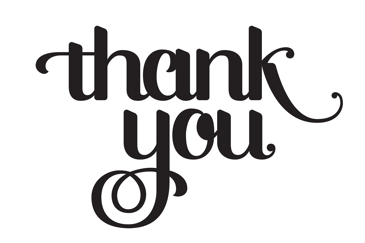 Hand-Lettered Thank You, an Illustration by Fat Girl Media