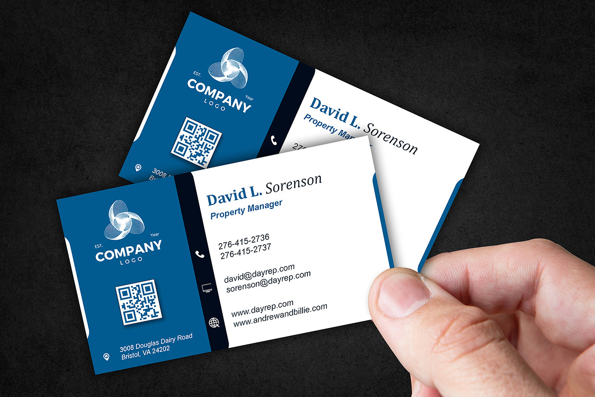 Classic Real Estate Card PSD preview 3